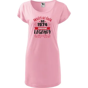 DOBRÝ TRIKO Dámské tričko/šaty Zrození legendy Velikost: S, Barva: Růžová
