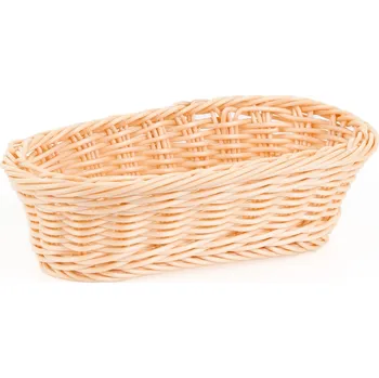 Servírovací stolek Košík oválný z polyratanu 230x100x60 mm, béžový | TECHNICA, Gold Line