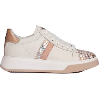 Cyklistické kalhoty Dámské boty Nis 2229382L/9 Sneaker Pelle Stamp.Bianco/Space Petra
