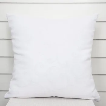 Povlak na polštářek Dekorační povlak na polštář TF-100 Bílé ornamenty s lístky 50 x 60 cm