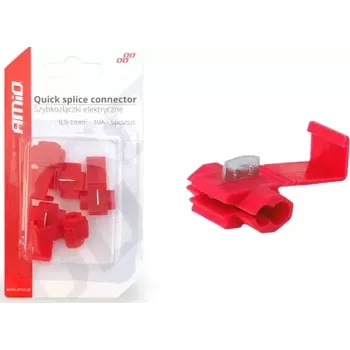 Autopojistky AMIO elektrické rychlospojky, 0,5-1mm2 10A Blistr 5 ks
