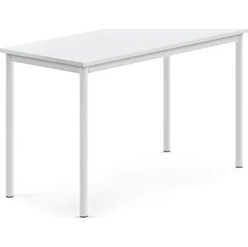 Jídelní stůl Stůl BORÅS, 1200x600x720 mm, bílé nohy, HPL deska, bílá