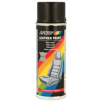 MOTIP Barva na kůži černá 200ml