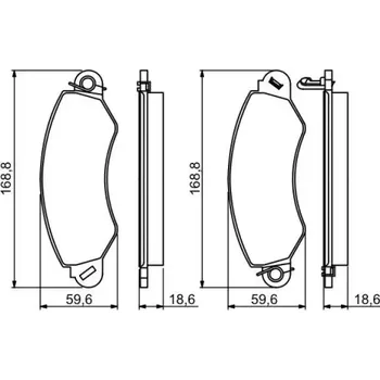 Brzdová destička BOSCH Sada brzdových doštiček 0 986 494 300