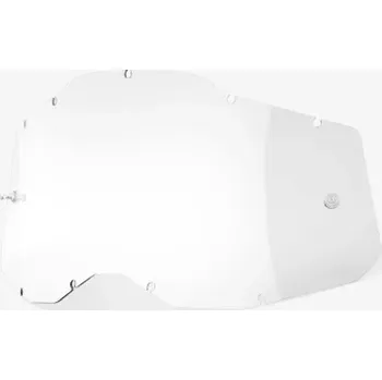 Příslušenství k helmě na motorku S100 plexi Racecraft 2/Accuri 2/Strata 2, 100% - USA (čiré, Anti-fog)