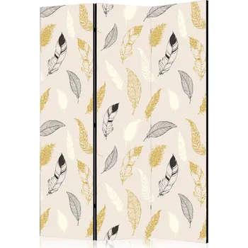 Paraván Paraván - Zlaté peří Velikost: 135x172 cm, Provedení: Jednostranný