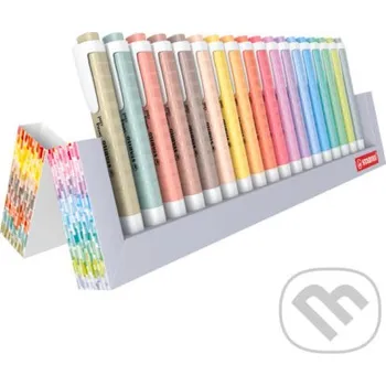 Záložka Zvýrazňovač STABILO swing cool - deskset 18 ks - 8 přírodních a 10 pastelových barev - STABILO STABILO