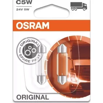 Autožárovka OSRAM Blister-02 24V 5W SV8,5-8 C5W