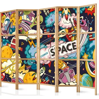 Paraván Japonský paraván - Teenager's Space II Velikost: 225x172 cm