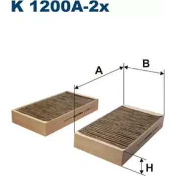 Kabinový filtr FILTRON Kabinový filtr K 1200A-2x