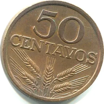PORTUGALSKO. 50 centavos 1972. KM-596