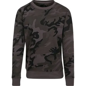 Pánská mikina Build Your Brand Pánská mikina BY110 Dark Camo M