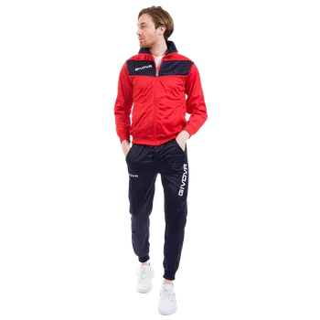 tepláková souprava givova Visa červená/tmavě modrá 1204 3XS