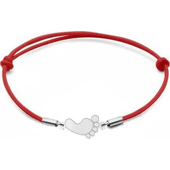 Náramek NUBIS® Stříbrný textilní náramek s destičkou - SX115-R