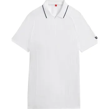 Pánská polokošile Wilson Team Seamless Polo 2.0 Bright White Oblečení pánské: M