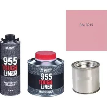 Autolak HB BODY 955 RAPTOR tough liner - 2k polyuretan textura set/báze + tužidlo + barva /RAL 3015 900ml