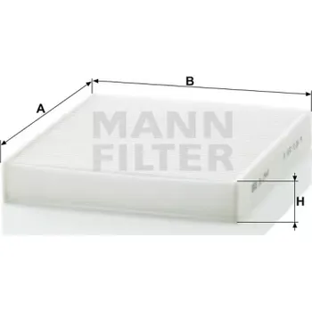 Filtr do auta MANN FILTER Kabinový filtr CU 2440