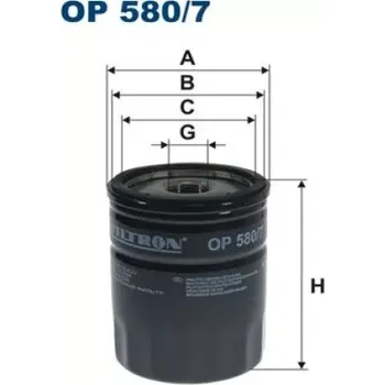 Olejový filtr FILTRON Olejový filtr OP 580/7