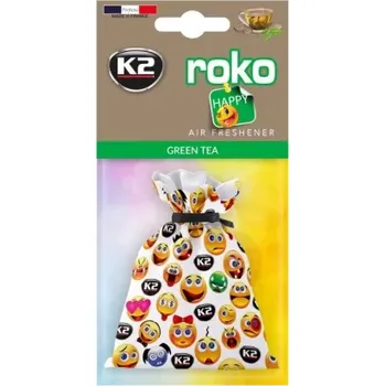 Vůně do auta K2 ROKO HAPPY GREEN TEA - osvěžovač vzduchu 25G