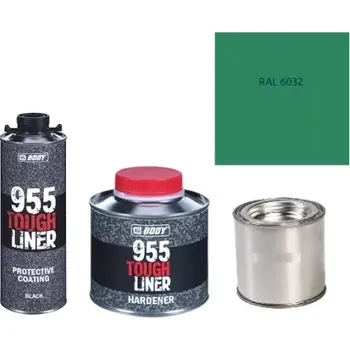 Autolak HB BODY 955 RAPTOR tough liner - 2k polyuretan textura set/báze + tužidlo + barva /RAL 6032 900ml