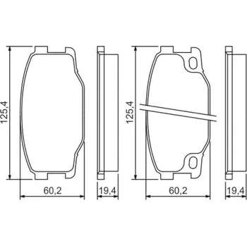 Brzdová destička BOSCH Sada brzdových doštiček 0 986 494 442