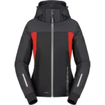 bunda HOODIE H2OUT 2 LADY, SPIDI, dámská (černá/antracit/červená, vel. XL)