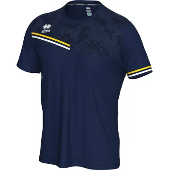ERREA´ ERREA EVAN Tréninkové triko BARVA: tmavě modrá - žlutá - bílá, Velikost: M Udržitelné tréninkové triko z recyklovaných vláken s moderním designem