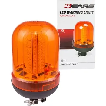 Autožárovka 4CARS VÍCEFUNKČNÍ VÝSTRAŽNÉ SVĚTLO 12/24V 100 LED