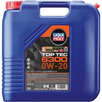Motorový olej LIQUI MOLY 21212 MOTOROVÝ OLEJ TOP TEC 6300 0W-20 - 20L