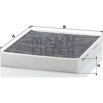 Kabinový filtr MANN FILTER Kabinový filtr CUK 2442