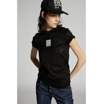 Dámské tričko DSQUARED2 QR CODE T-SHIRT 900 Velikost: XS