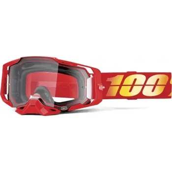 Příslušenství k helmě na motorku S100 ARMEGA 100% brýle NUKETOWN, čiré plexi