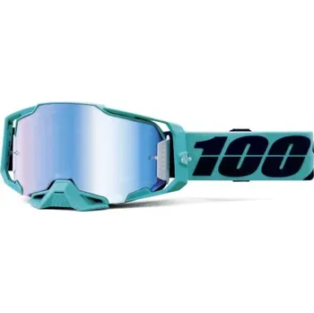 Příslušenství k helmě na motorku S100 ARMEGA 100% brýle ESTREL, modré plexi