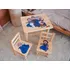 Dětský pokoj ČistéDřevo Dřevěný dětský stoleček se 2 židličkami