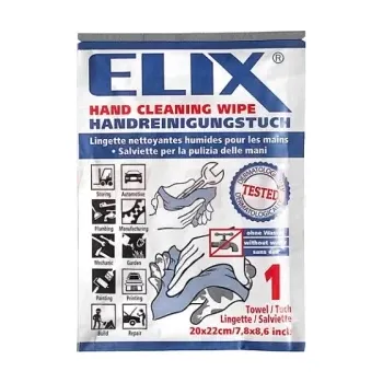 Papírový ubrousek ELIX - vlhčený ubrousek (20x22 cm) na čištění rukou, balení 1 ks