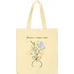 Velká plátěná taška s potiskem Babiččina nákupní taška