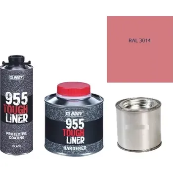 Autolak HB BODY 955 RAPTOR tough liner - 2k polyuretan textura set/báze + tužidlo + barva /RAL 3014 900ml