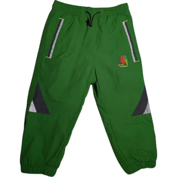 Dětské šusťákové kalhoty Kugo H600 zelená s fleesem Velikost oblečení: 86