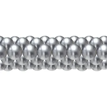 Balónek balonky.cz Balónková girlanda chrom stříbrná 3 m
