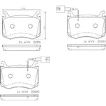 BREMBO Sada brzdových doštiček P23 183