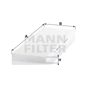 Filtr do auta MANN FILTER Kabinový filtr CU 4151