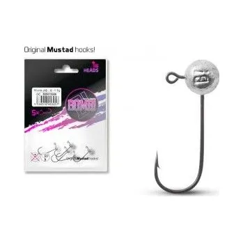 Jigová hlava bez golierika Delphin BOMB / 5ks 1,5g-2