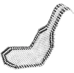 AMIO kuličkový potah sedáku, dlouhý - světlý