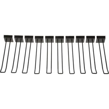 háčkové držáky pro stojany Premium Advanced s drátovým programem dlouhé, OXFORD (černé matné, délka háku 290 mm)