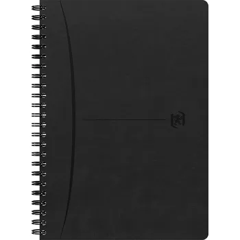 Sešit Blok spirálový Oxford Signature A5, 80 listů, linkovaný, černý