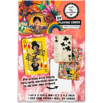 Barevný papír Studio Light DIY hrací karty k dotvoření Studio Light "25", 54 ks