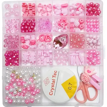 Dřevěná hračka Kreativní sada korálků pro tvorbu šperků