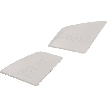 Výměník tepla CASSIDA čelní kryty vrchní ventilace pro přilby EVO (bílé, pár)