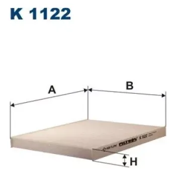 Kabinový filtr FILTRON Kabinový filtr K 1122