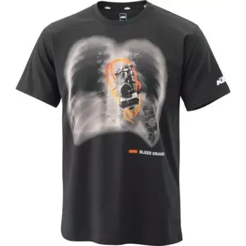 tričko ORANGE FLUIDS, KTM (černé, vel. S)